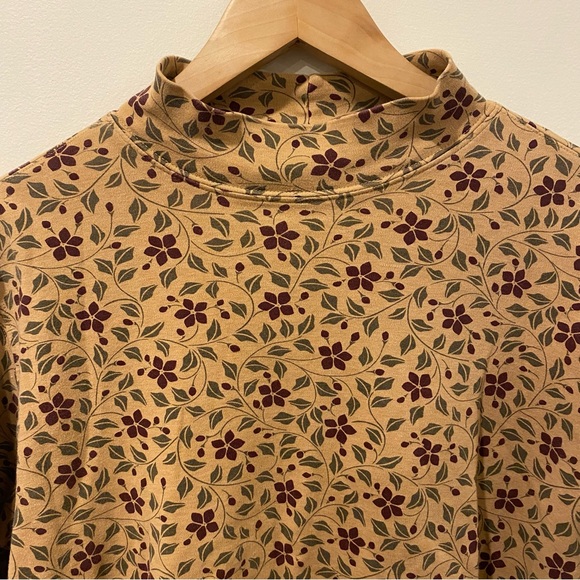 Lands’ End mock neck long sleeve top - Picture 3 of 14